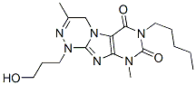[1,2,4]Triazino[3,4-f]purine-6,8(7H,9H)-dione,  1,4-dihydro-1-(3-hydroxypropyl)-3,9-dimethyl-7-pentyl- 结构式
