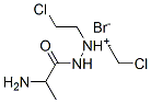 (2-aminopropanoylamino)-bis(2-chloroethyl)azanium bromide Struktur