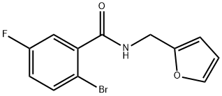 N-(呋喃-2-基甲基)-2-溴-5-氟苯甲酰胺, 923722-86-5, 结构式
