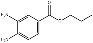 Benzoic acid, 3,4-diamino-, propyl ester (9CI) Struktur