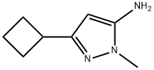 1H-Pyrazol-5-amine,  3-cyclobutyl-1-methyl- Struktur