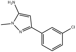 5-(3-CHLORO-PHENYL)-2-METHYL-2H-PYRAZOL-3-YLAMINE Struktur