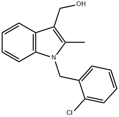 1-[(2-CHLOROPHENYL)METHYL]-2-METHYL-1H-INDOLE-3-METHANOL Struktur