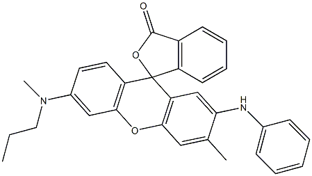 3'-Methyl-6'-(methylpropylamino)-2'-(phenylamino)fluoran Struktur