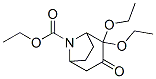 8-Azabicyclo[3.2.1]octane-8-carboxylic  acid,  2,2-diethoxy-3-oxo-,  ethyl  ester 结构式