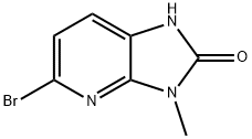 5-BROMO-3-METHYL-1H-IMIDAZO[4,5-B]PYRIDIN-2(3H)-ONE 结构式