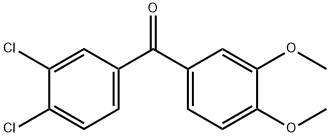 (3,4-二氯苯基)(3,4-二甲氧基苯基)甲酮, 92436-56-1, 结构式