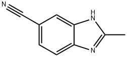 2-METHYLBENZIMIDAZOLE-5-CARBONITRILE Struktur