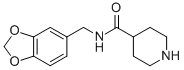 PIPERIDINE-4-CARBOXYLIC ACID (BENZO[1,3]DIOXOL-5-YLMETHYL)-AMIDE|