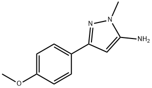 3-(4-Methoxyphenyl)-1-methyl-1H-pyrazol-5-amine Struktur