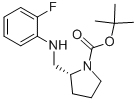 (R)-1-BOC-2-[(2-FLUORO-PHENYLAMINO)-METHYL]-PYRROLIDINE 结构式