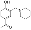 1-(4-HYDROXY-3-PIPERIDIN-1-YLMETHYL-PHENYL)-ETHANONE Struktur