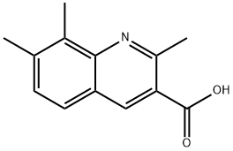 2,7,8-TRIMETILQUINOLINE-3-CARBOXYLIC ACID Struktur