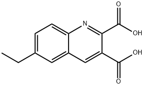 6-ETHYLQUINOLINE-2,3-DICARBOXYLIC ACID Struktur