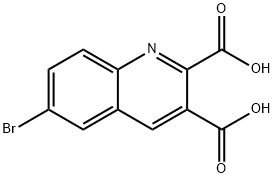 6-BROMOQUINOLINE-2,3-DICARBOXYLIC ACID Struktur