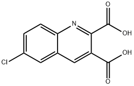 6-CHLOROQUINOLINE-2,3-DICARBOXYLIC ACID Struktur
