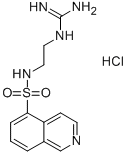 N-(2-グアニジノエチル)-5-イソキノリンスルホンアミド塩酸塩 化学構造式