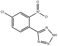 5-(2-硝基-4-氯苯基)-2H-四唑, 92567-02-7, 结构式