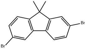 2,6-二溴-9,9-二甲基-9H-芴 结构式