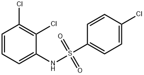 4-Chloro-N-(2,3-dichlorophenyl)benzenesulfonaMide, 97% Structure