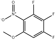 1,2,3‐トリフルオロ‐5‐メトキシ‐4‐ニトロベンゼン 化学構造式
