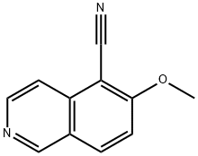 6-甲氧基-5-异喹啉甲腈 结构式