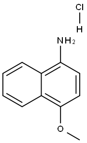 4-甲氧基萘-1-胺盐酸盐 结构式