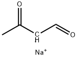 sodium (E)-3-oxobut-1-en-1-olate Struktur