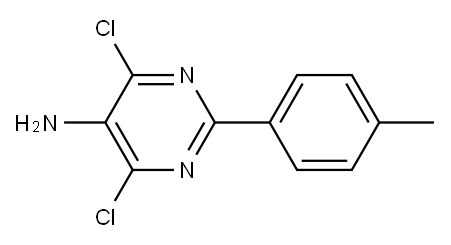4,6-DICHLORO-2-(4-METHYLPHENYL)-5-PYRIMIDINAMINE Struktur