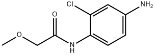 N-(4-アミノ-2-クロロフェニル)-2-メトキシアセトアミド 化学構造式