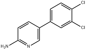 5-(3,4-二氯苯基)吡啶-2-胺 结构式