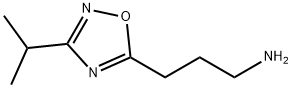 3-[3-(PROPAN-2-YL)-1,2,4-OXADIAZOL-5-YL]PROPAN-1-AMINE 结构式