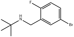 5-溴-N-(1,1-二甲基乙基)-2-氟苯甲胺 结构式