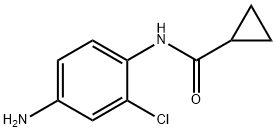N-(4-アミノ-2-クロロフェニル)シクロプロパンカルボキサミド 化学構造式
