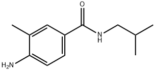 4-氨基-3-甲基-N-(2-甲基丙基)苯甲酰胺 结构式