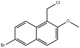 6-ブロモ-1-(クロロメチル)-2-メトキシナフタレン 化学構造式