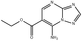 7-氨基[1,2,4]三唑并[1,5-A]嘧啶-6-甲酸乙酯, 92673-40-0, 结构式
