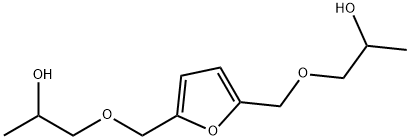 1,1'-[furan-2,5-diylbis(methyleneoxy)]dipropan-2-ol Struktur