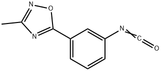 3-(3-Methyl-1,2,4-oxadiazol-5-yl)phenyl isocyanate 97% 结构式