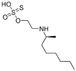 Thiosulfuric acid S-[2-[(1-methylheptyl)amino]ethyl] ester Structure