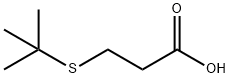 3-(tert-ブチルチオ)プロピオン酸 化学構造式