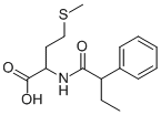 N-(1-oxo-2-phenylbutyl)-DL-methionine Structure