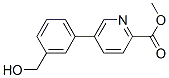 5-(3-Hydroxymethylphenyl)pyridine-2-carboxylic acid methyl ester 结构式