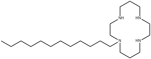 1-DODECYL-1,4,8,11-TETRAAZA-CYCLOTETRADECANE Structure