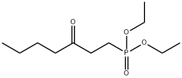 3-オキソヘプチルホスホン酸ジエチル 化学構造式
