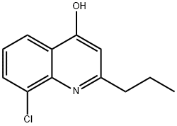 8-CHLORO-2-PROPYLQUINOLINE-4-OL Structure
