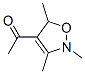 Ethanone, 1-(2,5-dihydro-2,3,5-trimethyl-4-isoxazolyl)- (9CI) Struktur