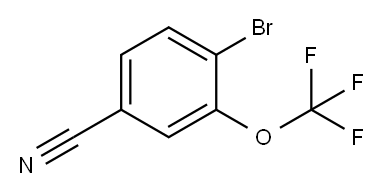 4-溴-3-三氟甲氧基苯腈 结构式