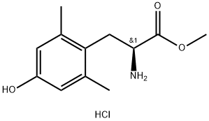 (S)-2-氨基-3-(4-羟基-2,6-二甲基苯基)丙酸甲酯盐酸盐, 928138-99-2, 结构式