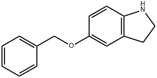 5-BENZYLOXY-2,3-DIHYDRO-1H-INDOLE Struktur